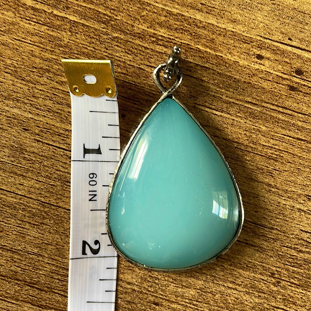 Like new Lucky brand blue pendant, never worn.